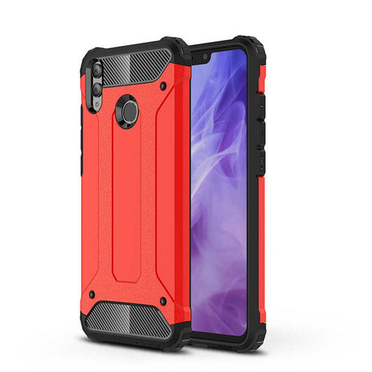 Huawei Honor 8X Kılıf Zore Crash Silikon Kapak Kırmızı
