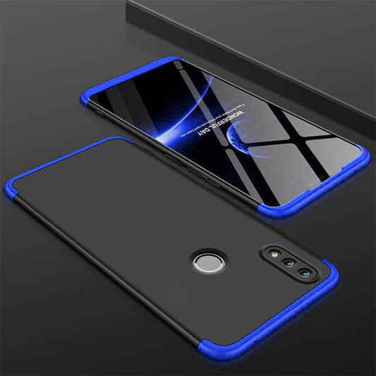 Huawei Honor Play Kılıf Zore Ays Kapak Siyah-Mavi