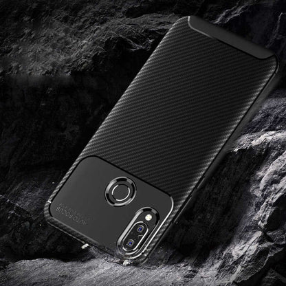 Huawei Honor Play Kılıf Zore Negro Silikon Kapak Siyah