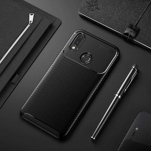 Huawei Honor Play Kılıf Zore Negro Silikon Kapak Siyah
