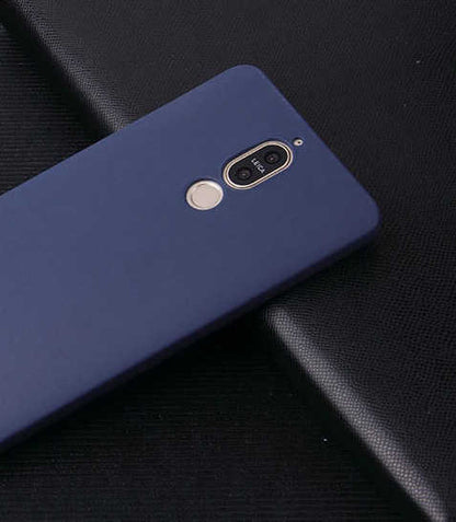 Huawei Mate 10 Lite Kılıf Zore İmax Silikon Kamera Korumalı Lacivert