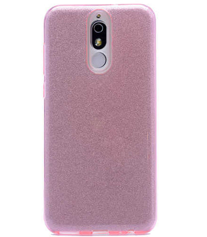 Huawei Mate 10 Lite Kılıf Zore Shining Silikon Rose Gold