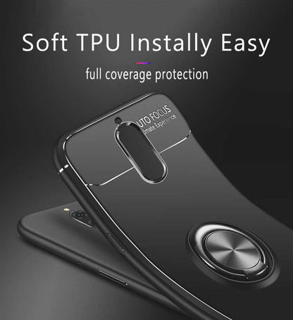 Huawei Mate 10 Lite Kılıf Zore Ravel Silikon Kapak Siyah-Rose Gold