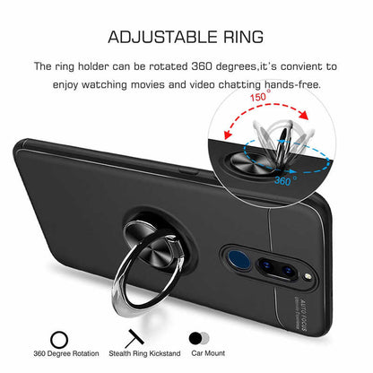 Huawei Mate 10 Lite Kılıf Zore Ravel Silikon Kapak Siyah-Rose Gold