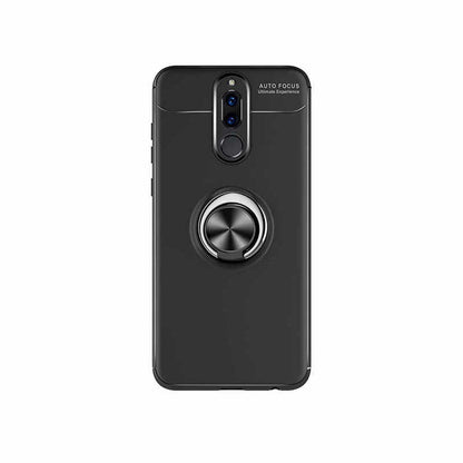 Huawei Mate 10 Lite Kılıf Zore Ravel Silikon Kapak Siyah-Rose Gold