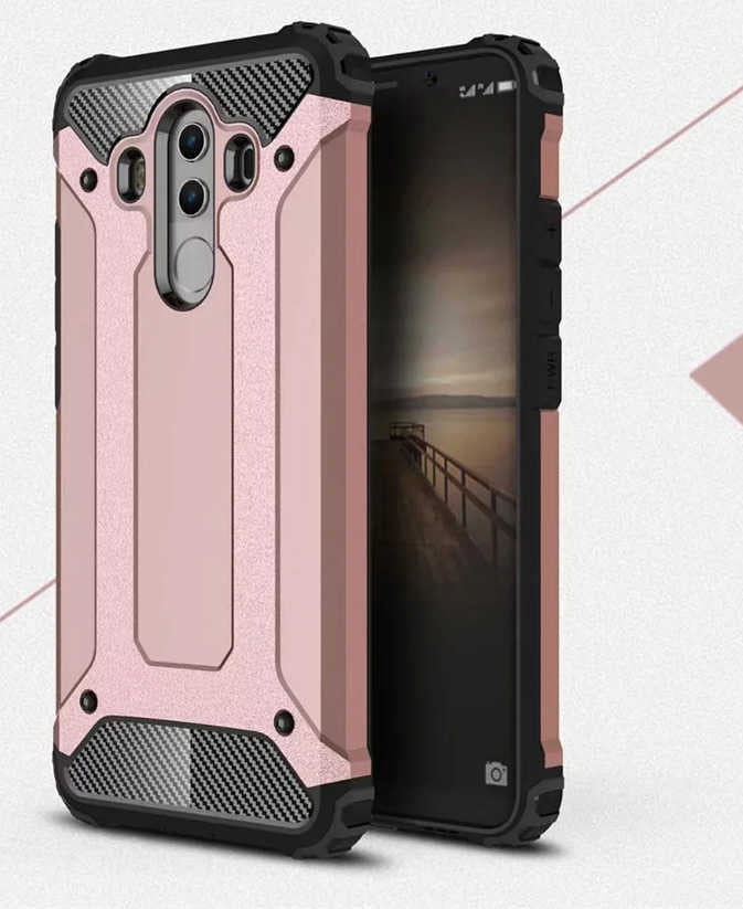 Huawei Mate 10 Pro Kılıf Zore Crash Silikon Kapak Gold