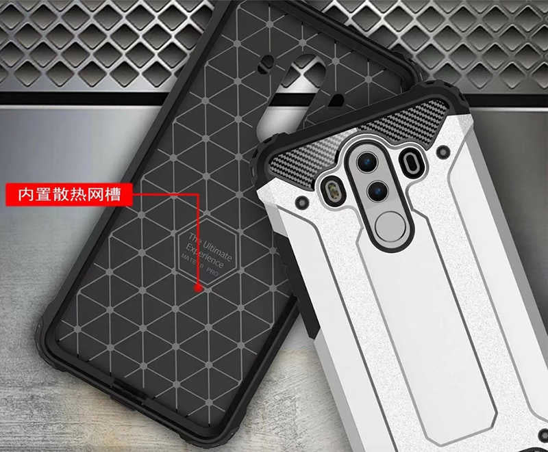Huawei Mate 10 Pro Kılıf Zore Crash Silikon Kapak Gold