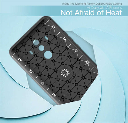 Huawei Mate 10 Pro Kılıf Zore Ravel Silikon Kapak Siyah-Mavi