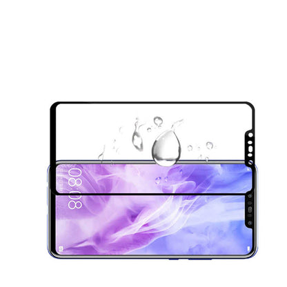 Huawei Mate 20 Lite Zore Ekranı Tam Kaplayan Düz Cam Ekran Koruyucu Siyah