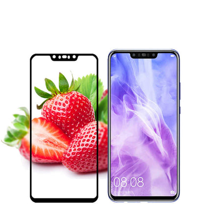 Huawei Mate 20 Lite Zore Ekranı Tam Kaplayan Düz Cam Ekran Koruyucu Siyah