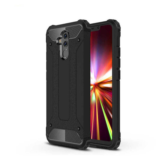 Huawei Mate 20 Lite Kılıf Zore Crash Silikon Kapak Siyah