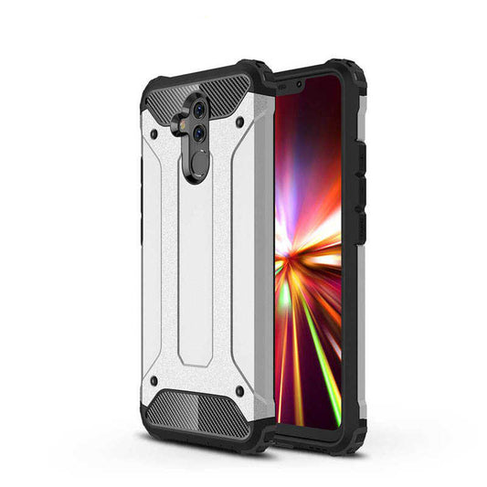 Huawei Mate 20 Lite Kılıf Zore Crash Silikon Kapak Gri
