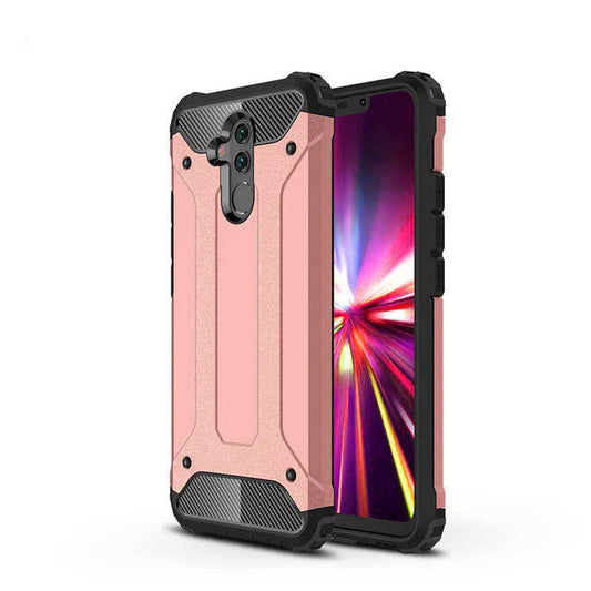 Huawei Mate 20 Lite Kılıf Zore Crash Silikon Kapak Rose Gold
