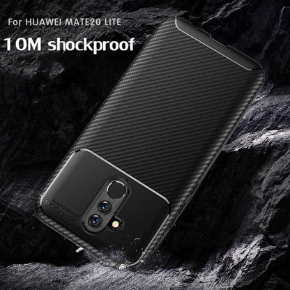 Huawei Mate 20 Lite Kılıf Zore Negro Silikon Kapak Siyah