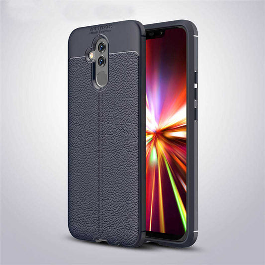 Huawei Mate 20 Lite Kılıf Zore Niss Silikon Kapak Lacivert