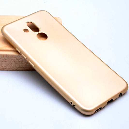 Huawei Mate 20 Lite Kılıf Zore Premier Silikon Kapak Gold