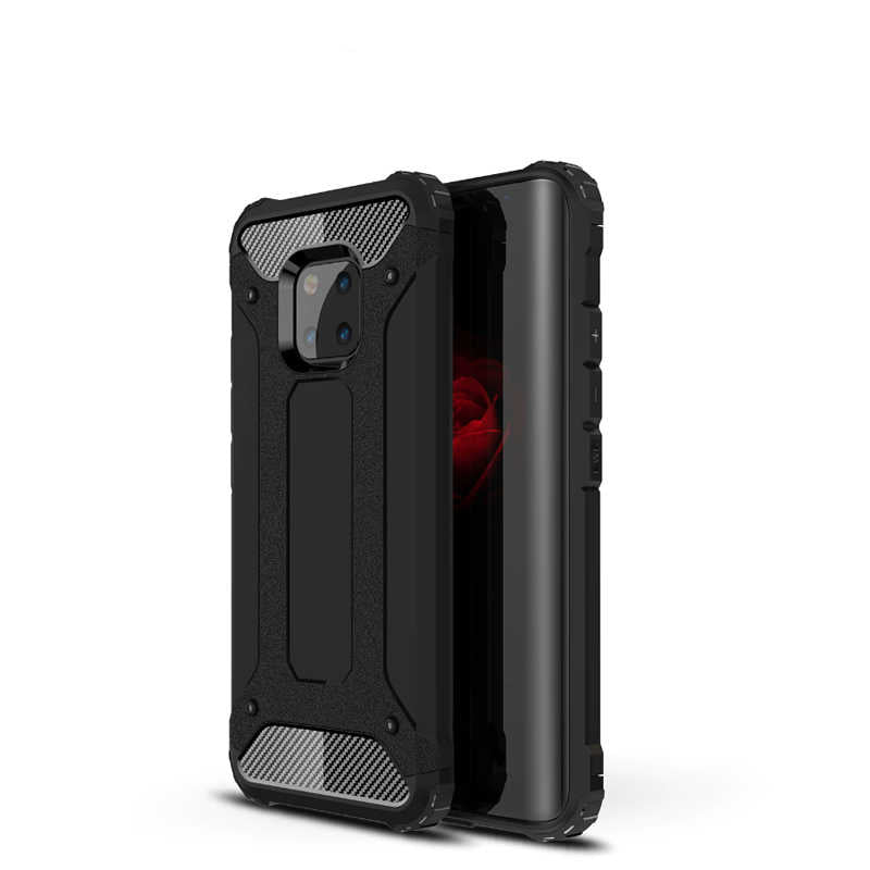 Huawei Mate 20 Pro Kılıf Zore Crash Silikon Kapak Kırmızı