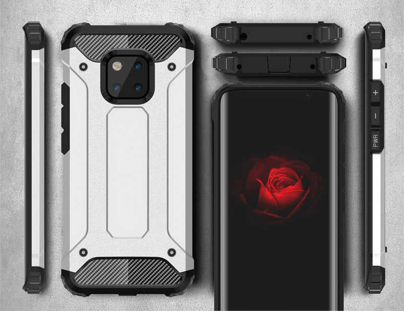 Huawei Mate 20 Pro Kılıf Zore Crash Silikon Kapak Gold