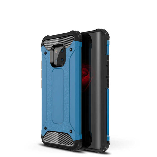 Huawei Mate 20 Pro Kılıf Zore Crash Silikon Kapak Mavi