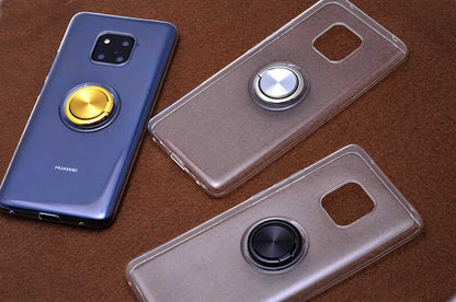 Huawei Mate 20 Pro Kılıf Zore Les Silikon Gri