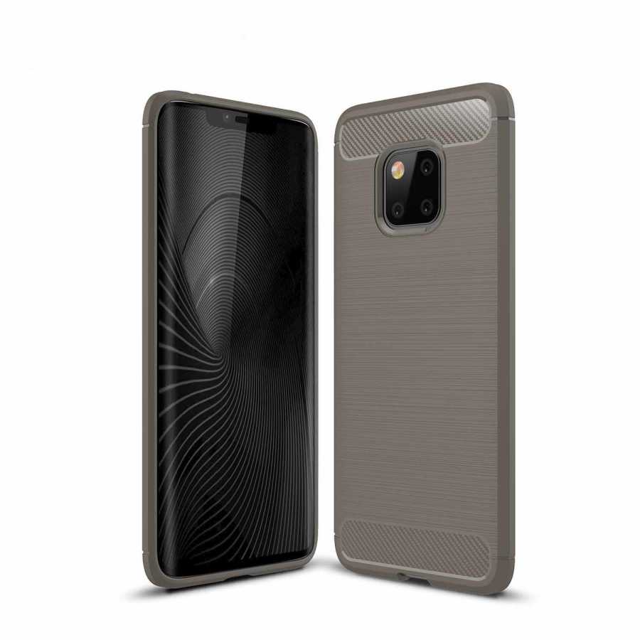 Huawei Mate 20 Pro Kılıf Zore Room Silikon Kapak Gri