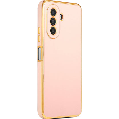 Huawei Nova Y70 Kılıf Zore Bark Kapak Rose Gold
