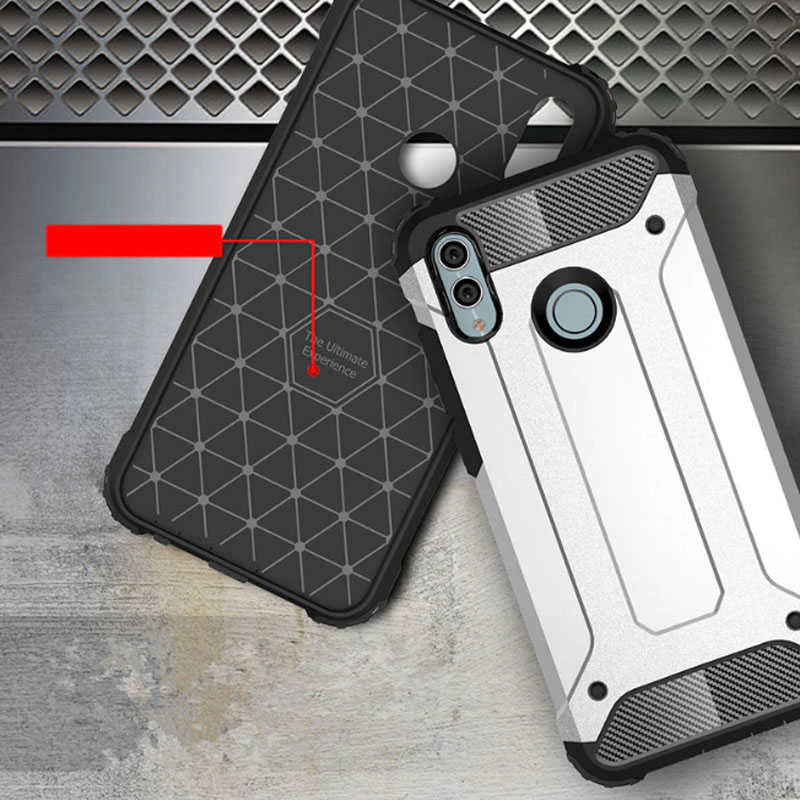 Huawei P Smart 2019 Kılıf Zore Crash Silikon Kapak Mavi