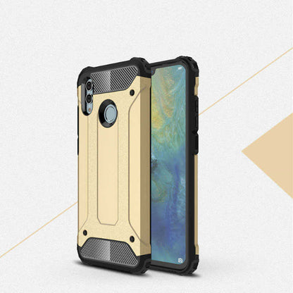 Huawei P Smart 2019 Kılıf Zore Crash Silikon Kapak Gold