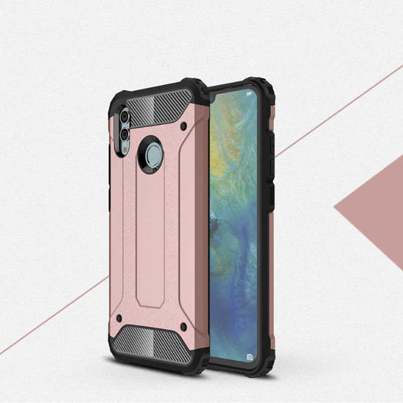 Huawei P Smart 2019 Kılıf Zore Crash Silikon Kapak Rose Gold