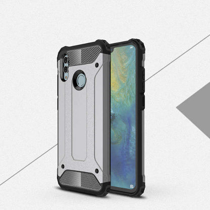 Huawei P Smart 2019 Kılıf Zore Crash Silikon Kapak Gri