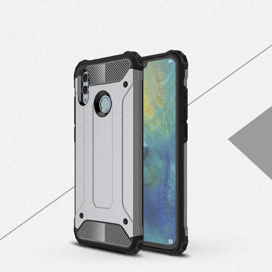 Huawei P Smart 2019 Kılıf Zore Crash Silikon Kapak Gri