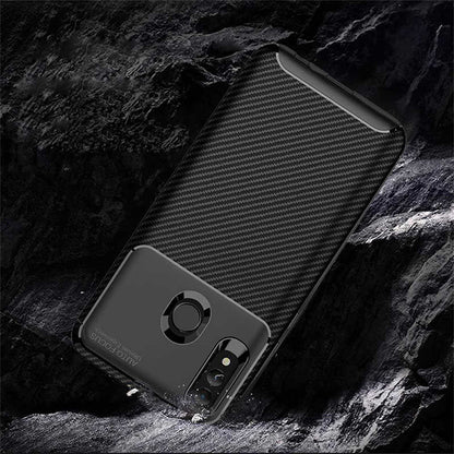 Huawei P Smart 2019 Kılıf Zore Negro Silikon Kapak Kahverengi
