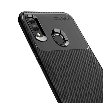 Huawei P Smart 2019 Kılıf Zore Negro Silikon Kapak Kahverengi