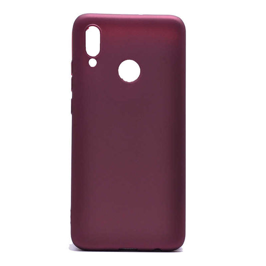 Huawei P Smart 2019 Kılıf Zore Premier Silikon Kapak Mürdüm