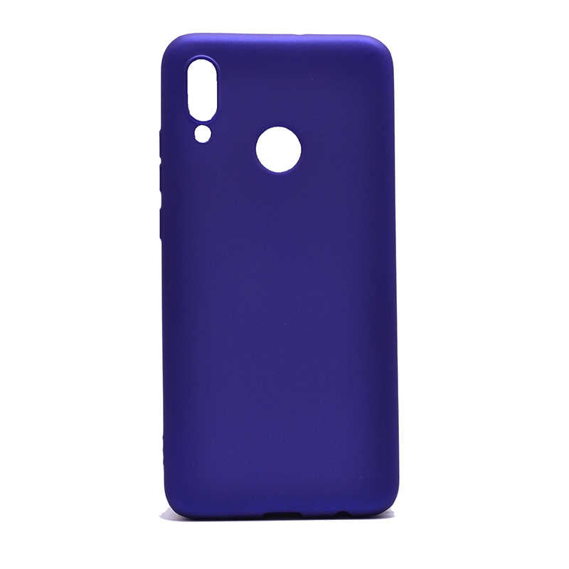 Huawei P Smart 2019 Kılıf Zore Premier Silikon Kapak Saks Mavi