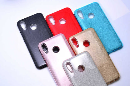 Huawei P Smart 2019 Kılıf Zore Shining Silikon Gümüş