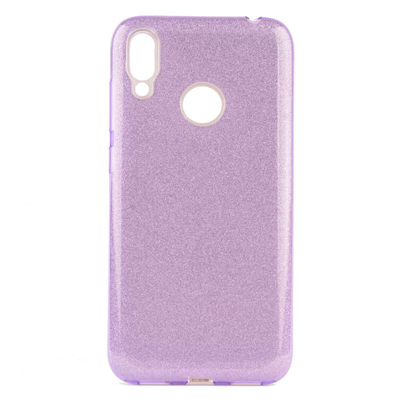 Huawei P Smart 2019 Kılıf Zore Shining Silikon Mor