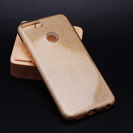 Huawei P Smart Kılıf Zore Shining Silikon Gold