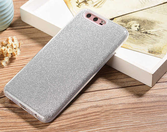 Huawei P10 Kılıf Zore Shining Silikon Gümüş