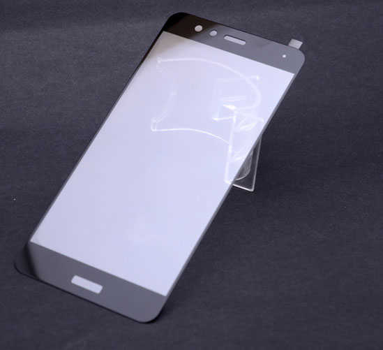 Huawei P10 Lite Zore Ekranı Tam Kaplayan Düz Cam Koruyucu Beyaz