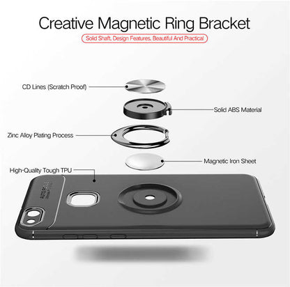Huawei P10 Lite Kılıf Zore Ravel Silikon Kapak Mavi