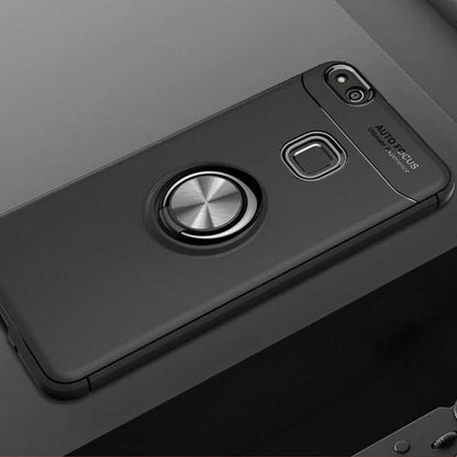Huawei P10 Lite Kılıf Zore Ravel Silikon Kapak Siyah