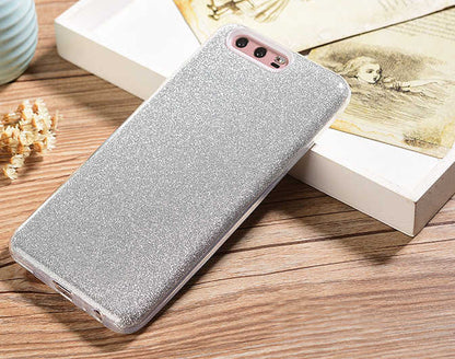 Huawei P10 Plus Kılıf Zore Shining Silikon Gümüş