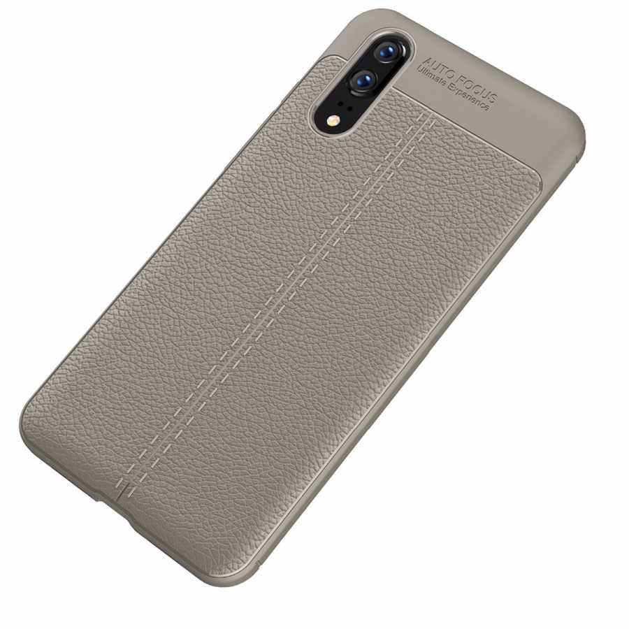 Huawei P20 Kılıf Zore Niss Silikon Kapak Kırmızı