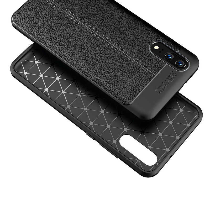 Huawei P20 Kılıf Zore Niss Silikon Kapak Kırmızı