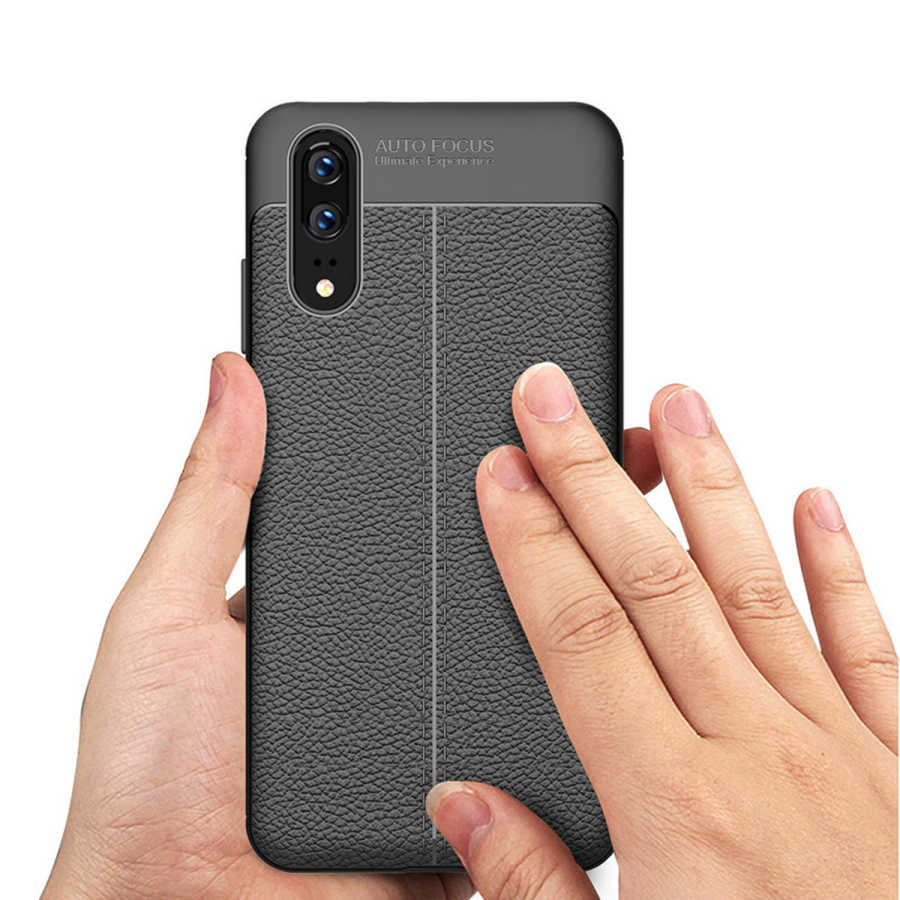 Huawei P20 Kılıf Zore Niss Silikon Kapak Kırmızı