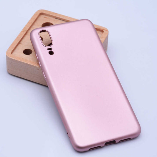 Huawei P20 Kılıf Zore Premier Silikon Kapak Rose Gold