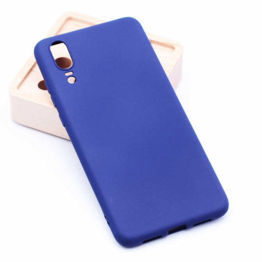 Huawei P20 Kılıf Zore Premier Silikon Kapak Lacivert