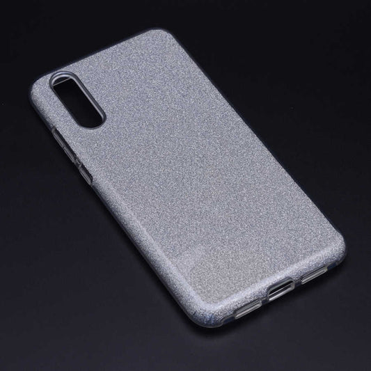 Huawei P20 Kılıf Zore Shining Silikon Gümüş
