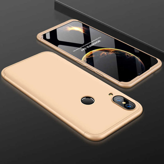 Huawei P20 Lite Kılıf Zore Ays Kapak Gold